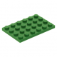 LEGO lapos elem 4x6, zöld (3032)